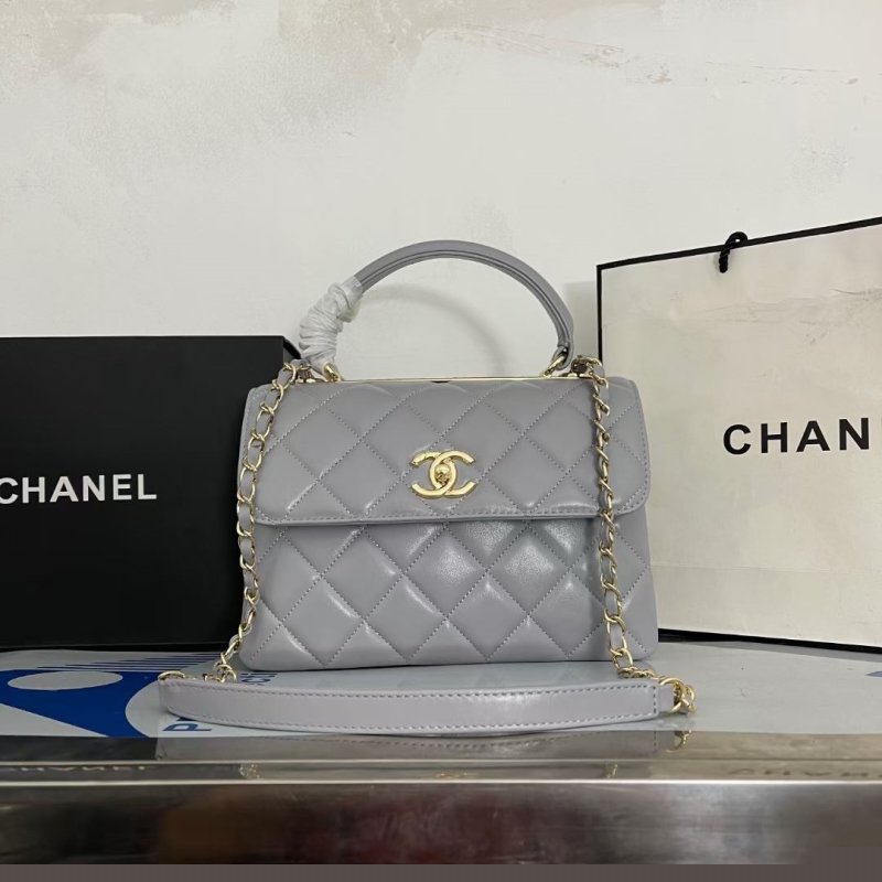Ch*el top handle bags